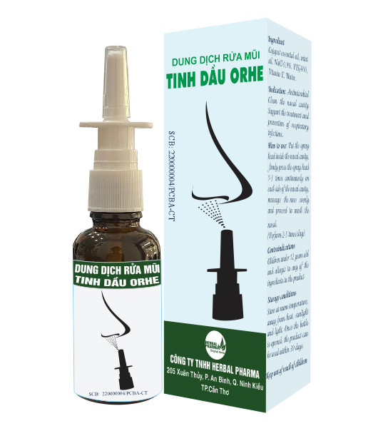 DUNG DỊCH RỬA MŨI TINH DẦU ORHE